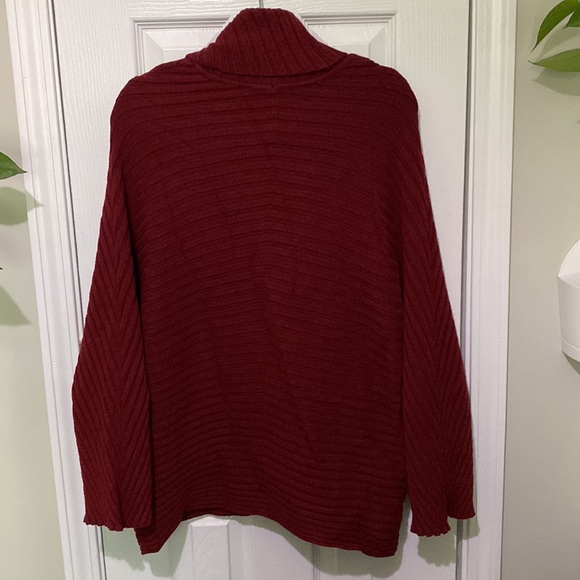 ✨ BOGO Red Cowl Neck Sweater - Picture 4 of 5